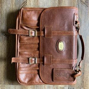 Orvis Gokey Leather Bullhide Briefcase Messenger Bag